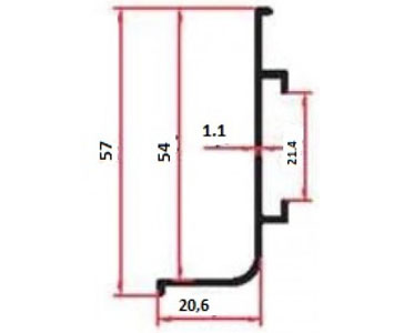 Aluminium profile 7363