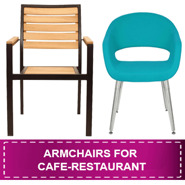 Armchairs for cafe-restaurant